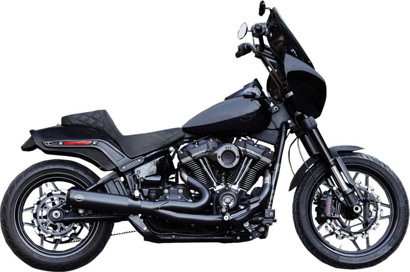 S&S Cycle 2-into-1 Qualifier Exhaust System for 2018-2023 Harley-Davidson Guardian Black Race Stainless Steel