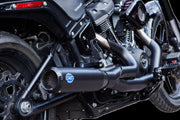 S&S Cycle 2-into-1 Qualifier Exhaust System for 2018-2023 Harley-Davidson Guardian Black Race Stainless Steel Each