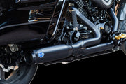 S&S Cycle 2-into-1 Qualifier Exhaust System for 2017-2025 Harley-Davidson Guardian Black Race Stainless Steel Each