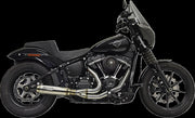 Bassani Xhaust 2-into-1 Exhaust System with Superbike Muffler for 2018-2025 Harley-Davidson Brushed 49 State Stainless Steel
