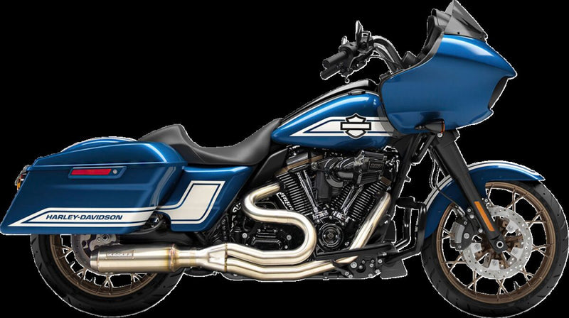 Bassani Xhaust 2-into-1 Mid-Length Exhaust System with Super Bike Muffler for 2017-2025 Harley-Davidson 49 State