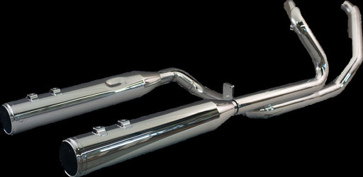 Khrome Werks 2-into-2 Dominator Exhaust System for 2009-2016 Harley-Davidson Chrome Silver