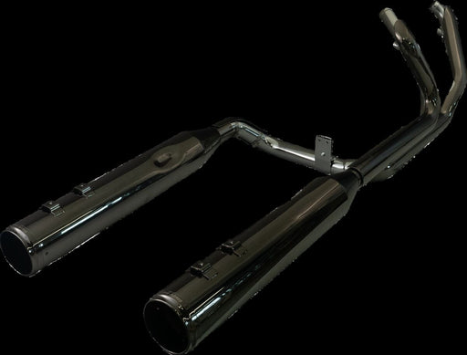 Khrome Werks 2-into-2 Dominator Exhaust System for 2009-2016 Harley-Davidson Eclipse® Black