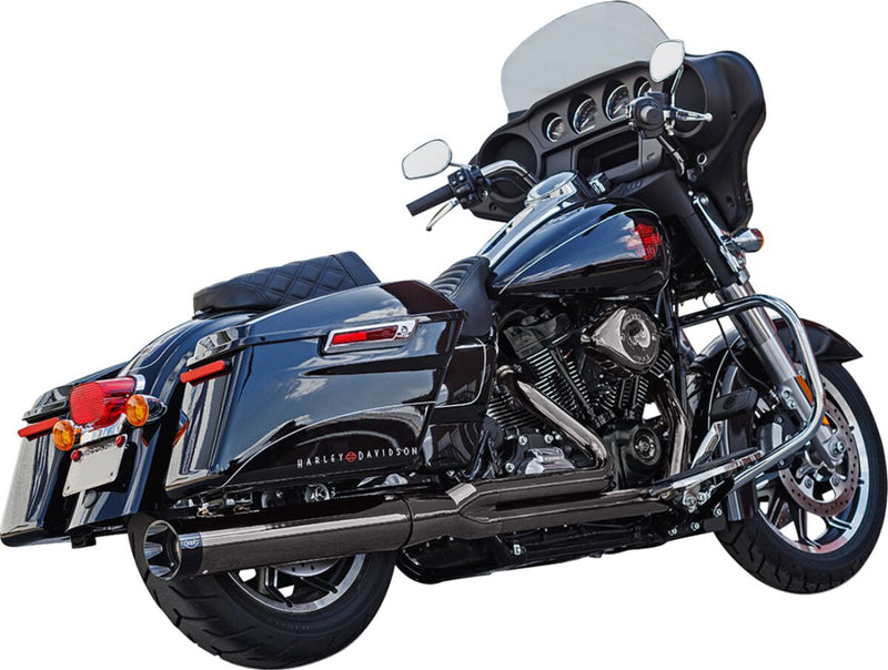 S&S Cycle 2-into-1 Sidewinder® Exhaust System for 2017-2024 Harley-Davidson Lava Chrome 50 State #550-1123