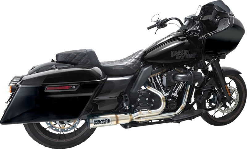 Vance & Hines 2-into-1 High Output PCX™ Exhaust System - Each, Hi-Output - Brushed for Harley-Davidson Touring 2017-2024