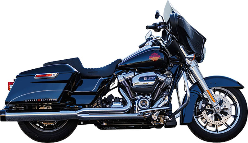 S&S Cycle 2-into-1 Sidewinder Exhaust System for 2017-2025 Harley-Davidson Chrome Silver 50 State Each
