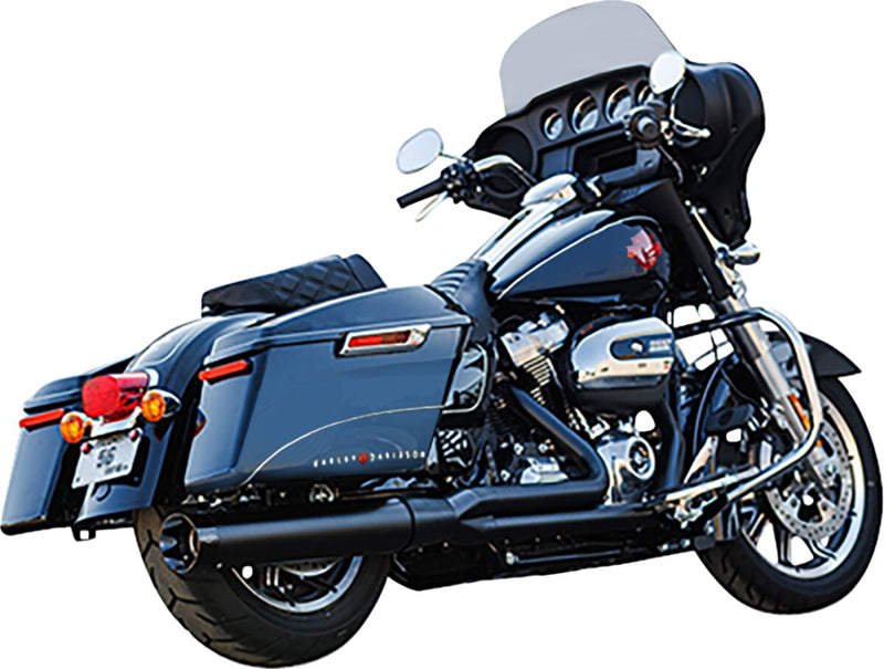 S&S Cycle 2-into-1 Sidewinder Exhaust System for 2017-2025 Harley-Davidson Guardian Black 50 State