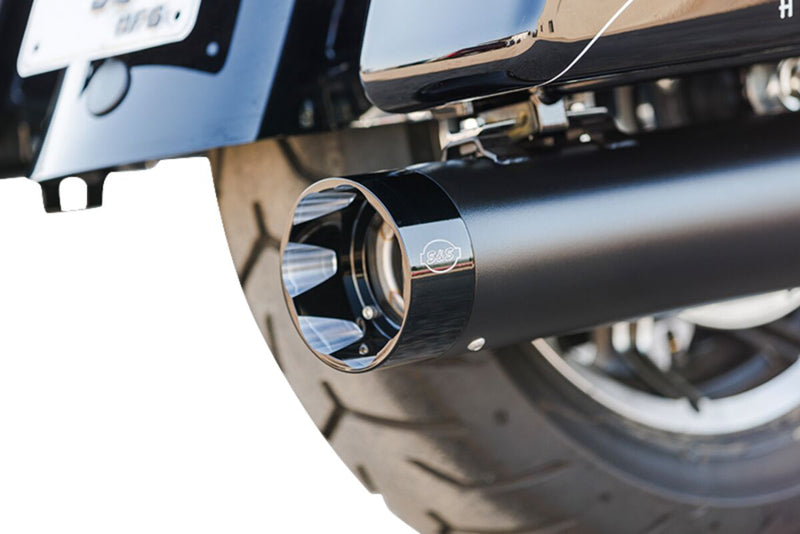 S&S Cycle 2-into-1 Sidewinder Exhaust System for 2017-2025 Harley-Davidson Guardian Black 50 State Each