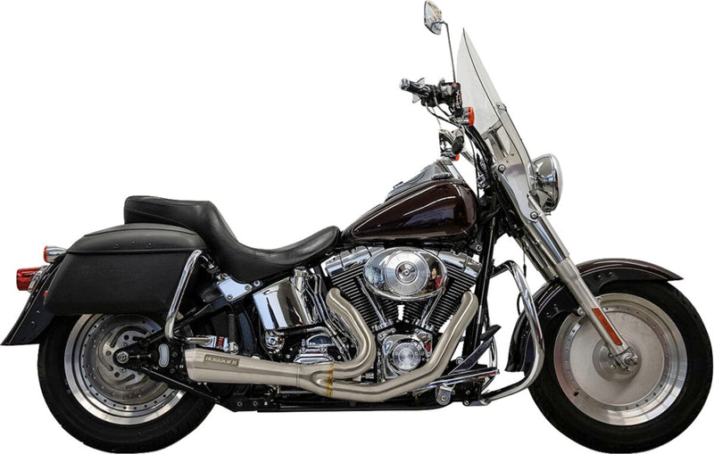 Bassani Xhaust 2-into-1 Ripper Exhaust System for 1986-2017 Harley-Davidson Stainless Short