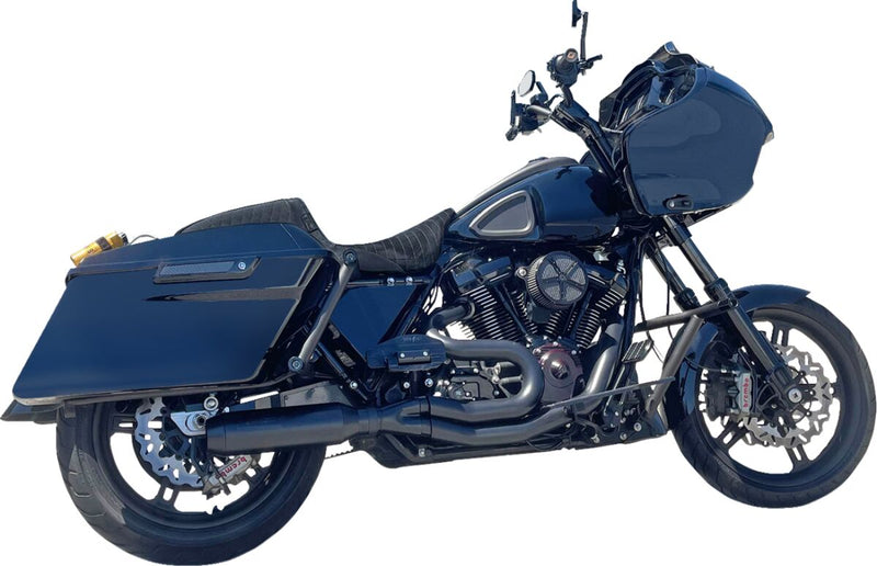 Bassani Xhaust 2-into-1 Mid-Length Super Bike Exhaust System for 2017-2025 Harley-Davidson