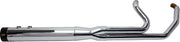 S&S Cycle 2-into-1 Sidewinder Exhaust System for 2007-2016 Harley-Davidson Chrome Show Chrome 50 State Each