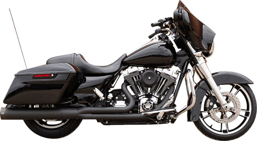 S&S Cycle 2-into-1 Sidewinder Exhaust System for 2007-2016 Harley-Davidson Black Guardian Black 50 State
