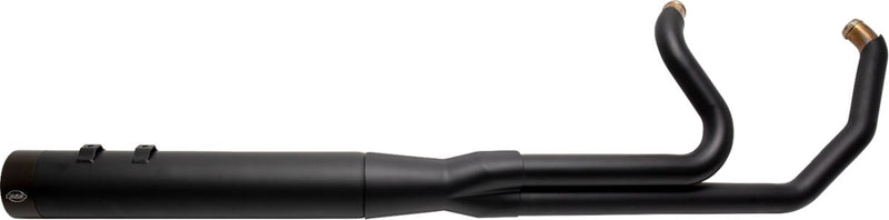 S&S Cycle 2-into-1 Sidewinder Exhaust System for 2007-2016 Harley-Davidson Black Guardian Black 50 State Each