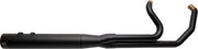 S&S Cycle 2-into-1 Sidewinder Exhaust System for 2007-2016 Harley-Davidson Black Guardian Black 50 State #550-0772