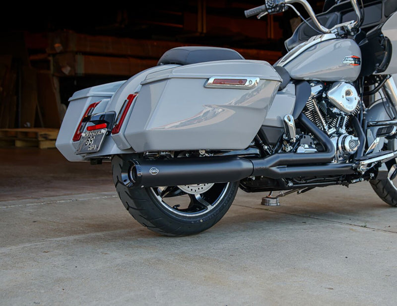 S&S Cycle 2-into-1 GNX Exhaust System for 2017-2025 Harley-Davidson Guardian Black 49 State #550-1169