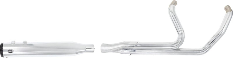 S&S Cycle 2-into-1 GNX Exhaust System for 2017-2025 Harley-Davidson Chrome Silver 49 State #550-1170