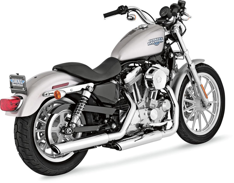3" Round Twin Slash Slip-On Mufflers