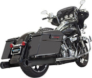Bassani Black 4 in. DNT Straight Can Muffler W/ Black End Cap for 1989-2016 Harley-Davidson Touring and 2015-2025 Harley-Davidson Trike Motorcycles
