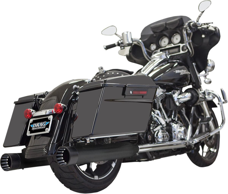Bassani Xhaust DNT Straight Can Slip-on Mufflers - Pair, Steel - Black for Harley-Davidson Touring & Trike 1995-2026