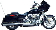 S&S Cycle Black Performance Mufflers w/Chrome Thruster End Cap for 1995-2016 Harley-Davidson Touring and 2015-2017 Harley-Davidson Trike #550-0619