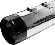 S&S Cycle Black Performance Mufflers w/Chrome Thruster End Cap for 1995-2016 Harley-Davidson Touring and 2015-2017 Harley-Davidson Trike #550-0619