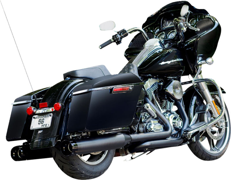 S&S Cycle Black Performance Mufflers w/Black Thruster End Cap for 2015-2017 Harley-Davidson Trike and 1995-2016 Harley-Davidson Touring Models