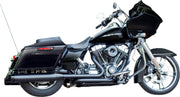 S&S Cycle Black Performance Mufflers w/Black Thruster End Cap for 2015-2017 Harley-Davidson Trike and 1995-2016 Harley-Davidson Touring Models #550-0621