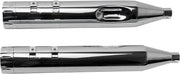 S&S Cycle Chrome Performance Mufflers w/Chrome Tracer End Cap for 1995-2016 Harley-Davidson Touring and 2015-2017 Harley-Davidson Trike #550-0624