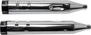 S&S Cycle Chrome Performance Mufflers w/Contrast Cut Tracer End Cap for 1995-2016 Harley-Davidson Touring and 2015-2017 Harley-Davidson Trike #550-0623