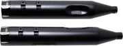 S&S Cycle Black Performance Mufflers w/Contrast Cut Tracer End Cap for 2015-2017 Harley-Davidson Trike and 1995-2016 Harley-Davidson Touring Models