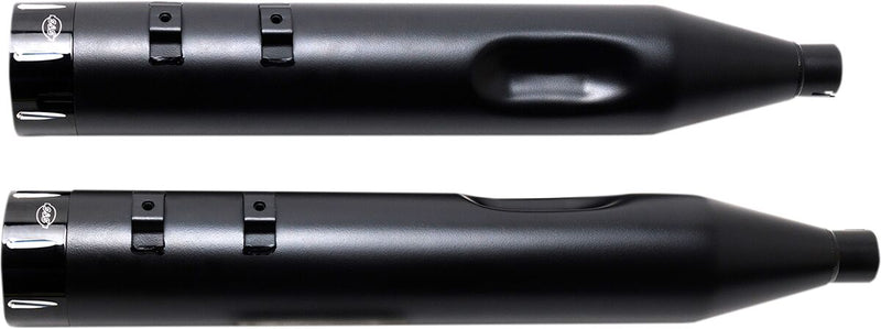 S&S Cycle Black Performance Mufflers w/Contrast Cut Tracer End Cap for 2015-2017 Harley-Davidson Trike and 1995-2016 Harley-Davidson Touring Models