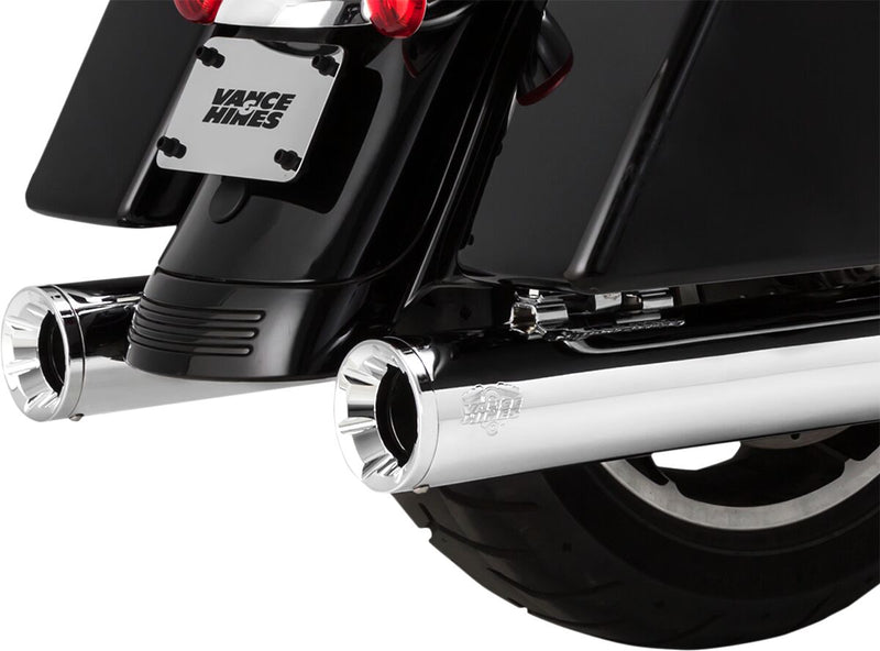 Vance & Hines Eliminator 400 Slip-on Mufflers NON-PCX In Chrome For Harley-Davidson 2017-2024 Touring Motorcycles #16714