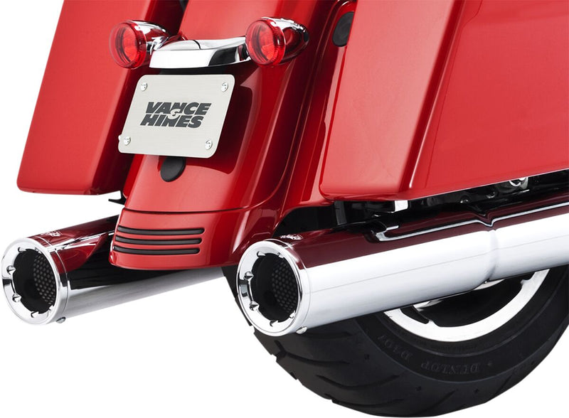 Vance & Hines Hi-Output Slip-On Mufflers NON-PCX In Chrome For Harley-Davidson 2017-2024 Touring Motorcycles