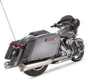 S&S Cycle Chrome 4-1/2 in. Mk45 Slip-on Mufflers w/Chrome Thruster End Caps for 2017-2026 Harley-Davidson Touring Models