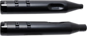 S&S Cycle Hi-Temp Black Ceramic 4-1/2 in. Mk45 Slip-On Mufflers w/Black Thruster End Caps for 2017-2026 Harley-Davidson Touring Models #550-0666