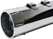 S&S Cycle Chrome 4-1/2 in. Mk45 Slip-On Mufflers w/Chrome Machined Tracer End Caps for 2017-2026 Harley-Davidson Touring Models
