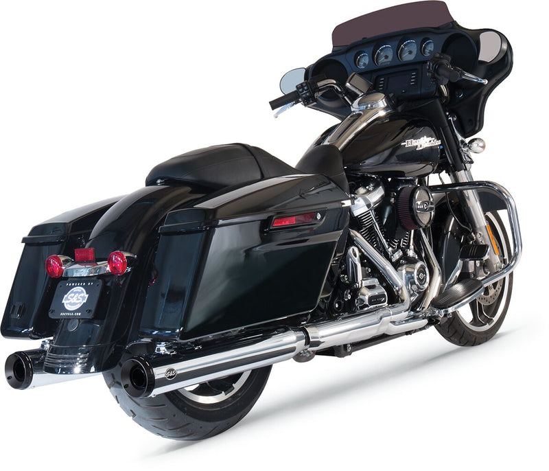 S&S Cycle Chrome Grand National 4" Slip-On Muffler for 2017-2026 Harley-Davidson Touring Models #550-0693