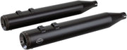 S&S Cycle Black Ceramic Grand National 4" Slip-On Muffler for 1995-2016 Harley-Davidson Touring and 2009-2025 Harley-Davidson Trike #550-0690