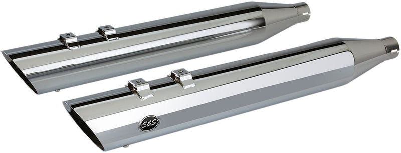 S&S Cycle Chrome 4 in. Touring Slip-On Muffler for 2017-2026 Harley-Davidson Touring Models