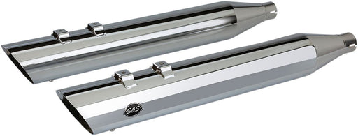 S&S Cycle Chrome 4 in. Touring Slip-On Mufflers for 2015-2025 Harley-Davidson Trike and 2009-2016 Harley-Davidson Touring Models
