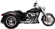 Vance & Hines Twin Slash Round Slip-ons In Chrome NON-PCX For 2017-2024 Freewheeler Models #16796