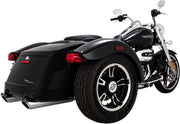 Vance & Hines Twin Slash Round Slip-ons In Chrome NON-PCX For 2017-2024 Freewheeler Models #16796