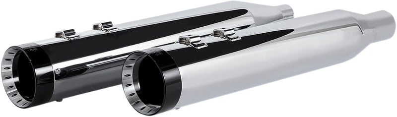 Khrome Werks 4-1/2" Hp-plus® Slip-on Mufflers - Pair, Straight Can - Chrome for Harley-Davidson Touring 2017-2025