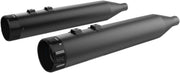Khrome Werks Black 4.50 in. HP-Plus Slip-On Mufflers w/Black Klassic End Caps for 1996-2016 Harley-Davidson Touring and 2015-2019 Harley-Davidson Trike Motorcycles