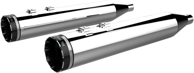 Khrome Werks 4-1/2" Hp-plus® Slip-on Mufflers - Pair, Round - Chrome for Harley-Davidson Touring & Trike 1999-2016