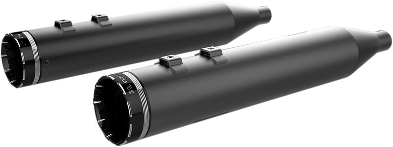 Khrome Werks 4-1/2" Hp-plus® Slip-on Mufflers - Pair, Round - Black for Harley-Davidson Touring 1999-2016
