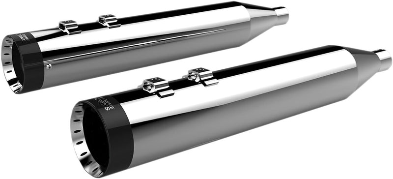 Khrome Werks 4-1/2" Hp-plus® Slip-on Mufflers - Pair, Round - Chrome for Harley-Davidson Touring & Trike 1999-2016