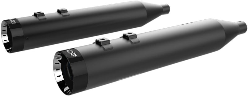 Khrome Werks 4-1/2" Hp-plus® Slip-on Mufflers - Round, Pair - Black for Harley-Davidson Touring 1999-2016