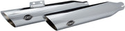 S&S Cycle Chrome Slash-Cut Mufflers for 2018-2024 Harley-Davidson Softail #550-0736