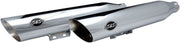 S&S Cycle Chrome Slash-Cut Mufflers for 2018-2024 Harley-Davidson Softail #550-0739